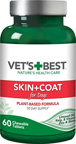 Vet's Best Suplementos para Perros de Piel y Abrigo - Promueve la Piel Caliente y el Abrigo Brillante 200 g