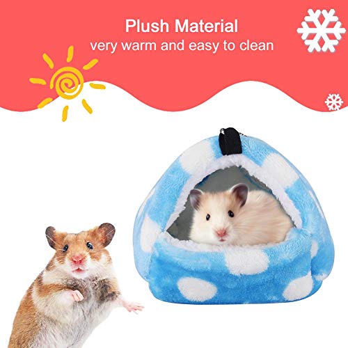 ViaGasaFamido Loro Hamaca, Hámster Cama para Dormir Colgante Nido de pájaro Punto de Ola Franela Cama Caliente para Ardilla Casa Chinchilla Conejillo de Indias Erizo Cacatúas Agapornis Agapornis