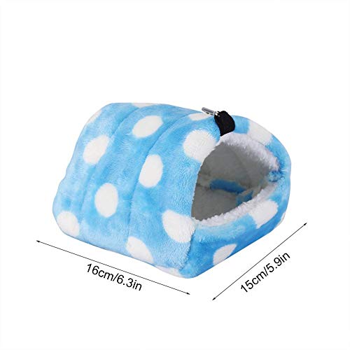 ViaGasaFamido Loro Hamaca, Hámster Cama para Dormir Colgante Nido de pájaro Punto de Ola Franela Cama Caliente para Ardilla Casa Chinchilla Conejillo de Indias Erizo Cacatúas Agapornis Agapornis