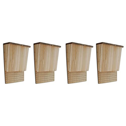 vidaXL 4X Casa Muerciélagos Madera 22x12x34 cm Casetas Mascotas Jaulas Nidos