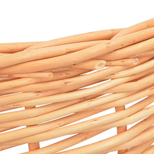 vidaXL Rascador para Gatos con Poste de Sisal Madera Natural de Sauce Mascotas