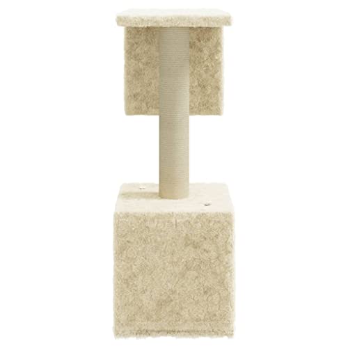 vidaXL Rascador para Gatos con Postes de sisal 60 cm Crema