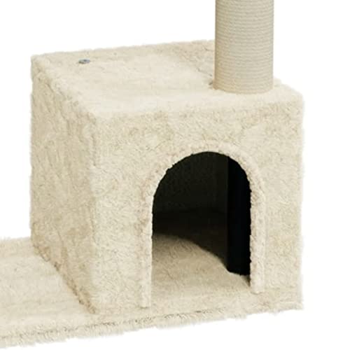 vidaXL Rascador para Gatos con Postes de sisal Crema 70 cm