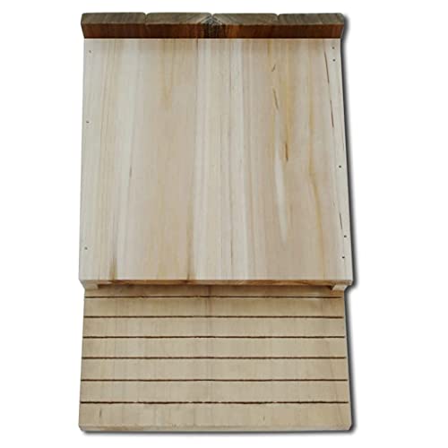 vidaXL Set 2 Nidos Cajas para Muerciélagos Refugio Acceso Fácil Madera Maciza Jardín