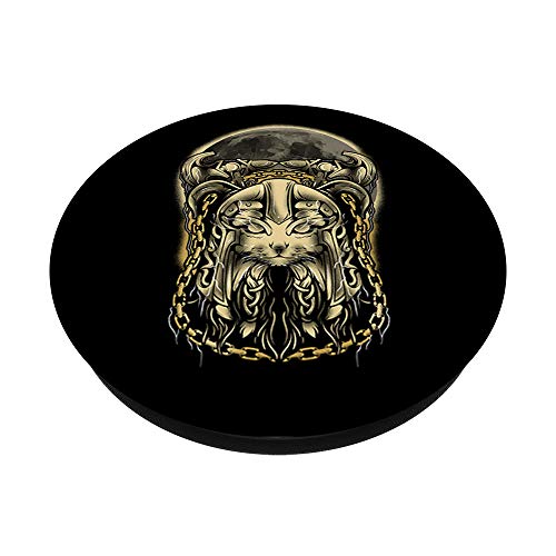 Vikingo amante de los gatos del bosque noruego freyja gatos PopSockets PopGrip: Agarre intercambiable para Teléfonos y Tabletas