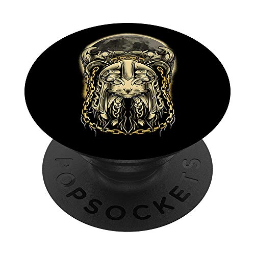 Vikingo amante de los gatos del bosque noruego freyja gatos PopSockets PopGrip: Agarre intercambiable para Teléfonos y Tabletas