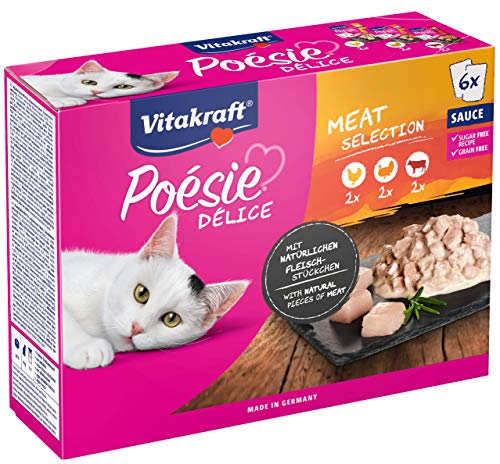 VITAKRAFT Vita Fuerza Gato Forro húmedo Forro Poésie Multi Pack Pouch Bolsa