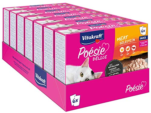 VITAKRAFT Vita Fuerza Gato Forro húmedo Forro Poésie Multi Pack Pouch Bolsa
