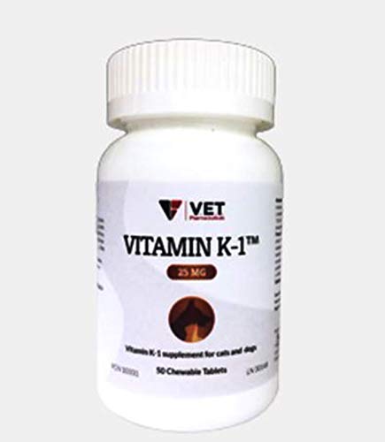Vitamina K1 25 MG [V.E.T. Farmacéuticos], 50 Comprimidos masticables