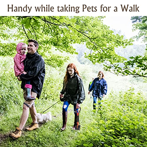 VORX Pet Scooper Pooper para perros y gatos Mango plegable largo de 23.5 pulgadas, portátil Jumbo Pick Up Jaw Grass Gravel Pick Up Tool,1% de valor de venta se donará a Children's Hospital Sheffield