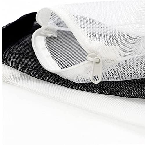 VusiElag Bolsas de Filtro de Acuario 5 Piezas Bolsas de Medios de Filtro de Malla Blanca con Cremallera para biosferas de Carbono Activado Anillos de cerámica Tanque de Pescado