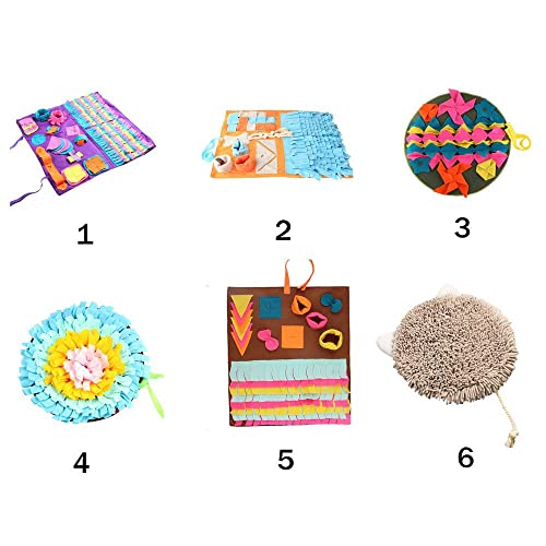 VX COUTURE Mat Snuffle Mat para perros Perro Snuffle Mat Snuffle Mat para perros grandes Pet Sniffing Pad Dog Choking Prevention Slow Food Mat Dog Play Manta (6)