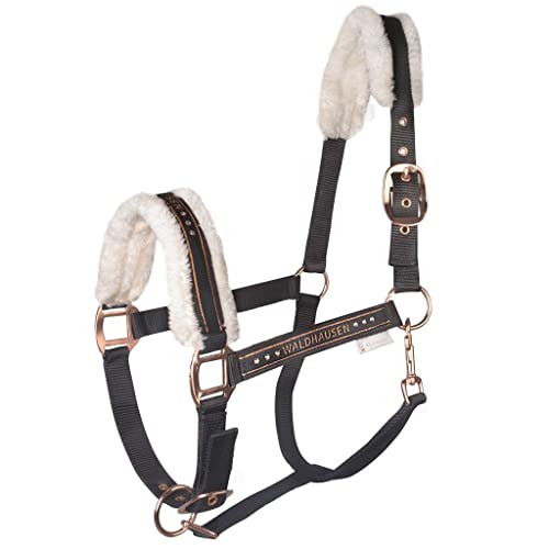 Waldhausen Elegant - Cabestro con pespunte (sangre, negro rosa)