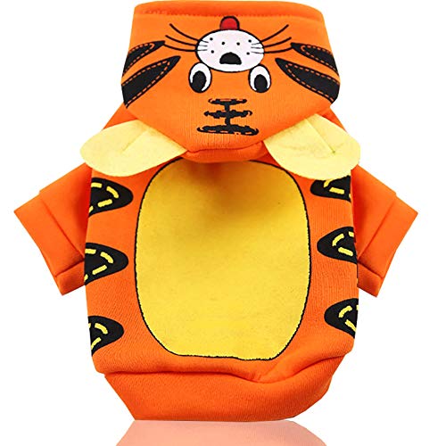 WanBeauty - Disfraz para mascotas, diseño de búho, diseño de búho, con capucha, suave, para perros, gatos, ropa suave, adorable, cálido, abrigo, pato, pato, talla M