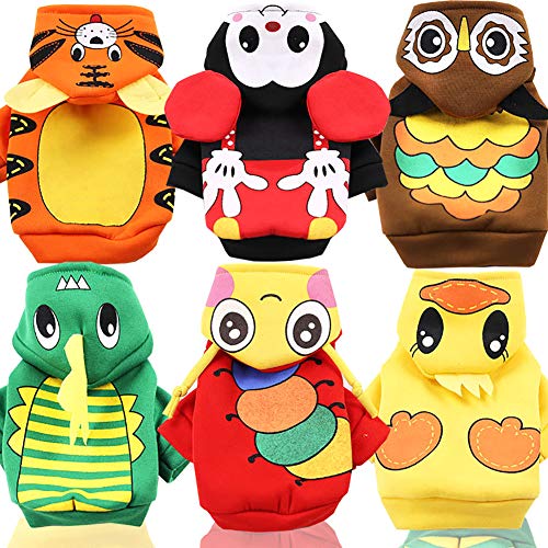 WanBeauty - Disfraz para mascotas, diseño de búho, diseño de búho, con capucha, suave, para perros, gatos, ropa suave, adorable, cálido, abrigo, pato, pato, talla M