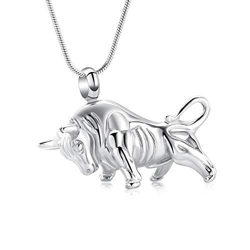 WANFJ Collar De Cenizas Colgante Deurna Taurina Collar Recuerdo Mascota Cenizas Colgante