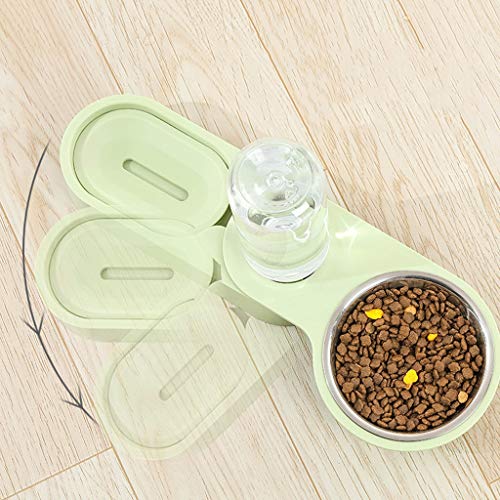 Wanghuaner 2 en 1 dispensador de agua automático sin derrames, comedero para perros y gatos