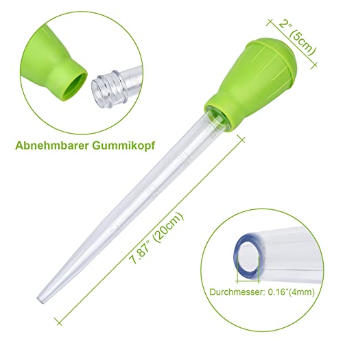 WEAVERBIRD 1 pipeta de alimentación para peces, 30 ml, de plástico no tóxico de alta calidad para peces de acuario, tubo de limpieza transparente con cambio de agua, para acuarios