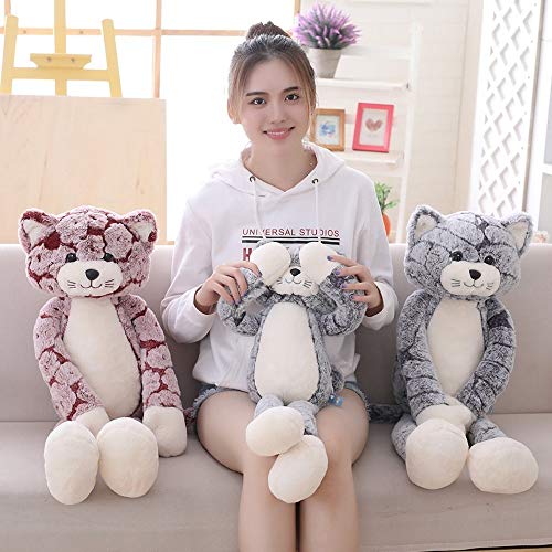 WEIGENG 1 pieza de juguete de peluche para gatos y gatos, color rosa, tamaño 70 cm