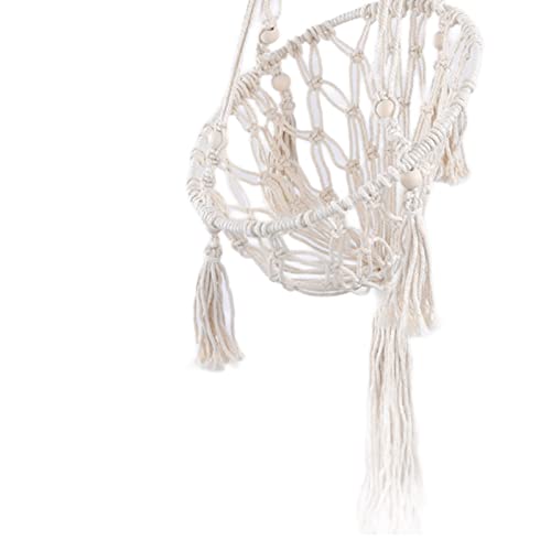 Weikeya Columpio Colgante para Gatos, Cama de Gato de Macramé Tejida a Mano Bohemia para Patio para el Hogar