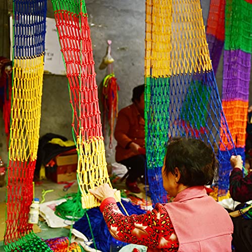 WEIWEIMITE Red de protección de Nailon, Red de protección for niños de Colores for Exteriores, Red de Seguridad de construcción Multifuncional, Red anticaída Tejida for montañismo Red Gatos