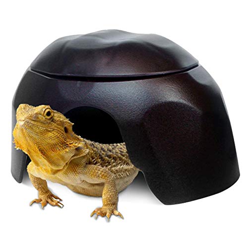 Welltobuy Reptil humidificador Cueva Nido paisajismo Repelente casa Tortuga secador Plataforma Mascota Refugio casa para Tortugas, lagartos, arañas, 24,5 x 15 x 15 cm