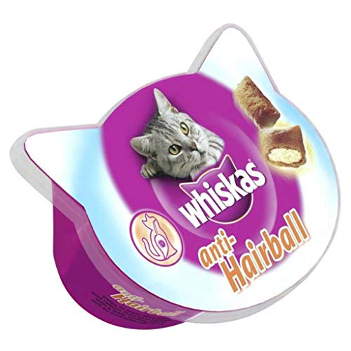 WHISKAS snack para gatos anti bola tarrina 60 gr