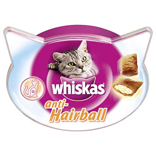 WHISKAS snack para gatos anti bola tarrina 60 gr
