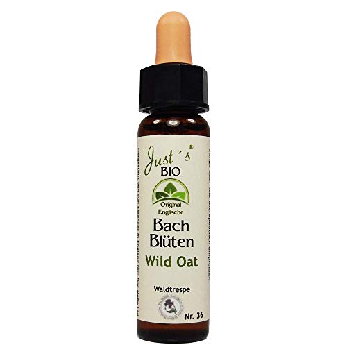 Wild Oat Nr. 36 Just's Original English BIO Bach Blossome Waldrespe - Terapia de floración para humanos y animales