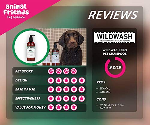 WildWash Perro champú para una Limpieza Profunda y Fresco, 300 ml