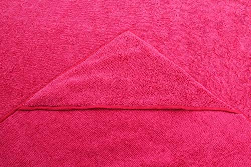 Winthome Microfibra Toallas de baño para Mascotas, Limpieza Perros y Gatos 77x127cm (Pink)