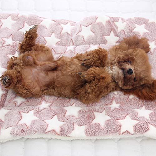 wirlsweal Pet Perro Cat Star Star Paws Mat Mat Soft Soft Fleece CUERTE CUERTE CUERTADO 3# 79x60cm