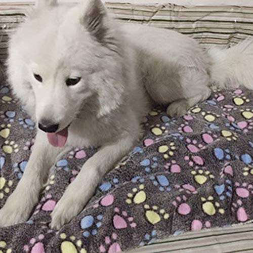 wirlsweal Pet Perro Cat Star Star Paws Mat Mat Soft Soft Fleece CUERTE CUERTE CUERTADO 3# 79x60cm