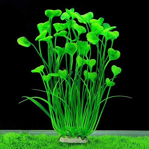 wirlsweal Simulación en Forma de corazón Plantas de Agua pecera Acuario Paisaje Rosa