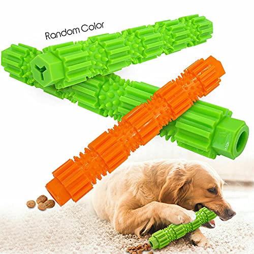WLTY Juguete para Masticar Perros para Mascotas para Limpieza de Dientes agresivos Juguete para Perros de Goma chirriante 18cm