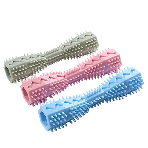 WLTY Juguete para Masticar Perros para Mascotas para Limpieza de Dientes agresivos Juguete para Perros de Goma chirriante 18cm