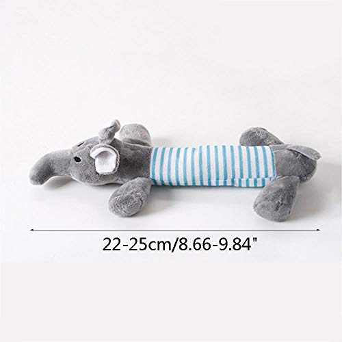 WOOAI Juguete para Perros Perros, Gatos, Felpa Squeak Sound Pet Puppy Chew Squeaker Squeaky Plush Sound Duck Pig & Elephant Toys New 7, Estilo 1,25CM