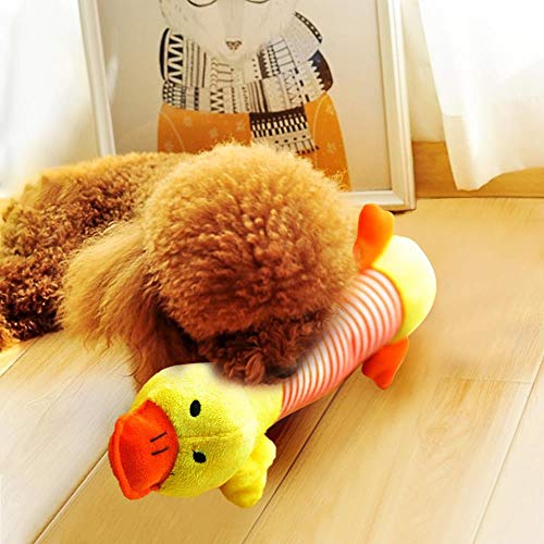 WOOAI Juguete para Perros Perros, Gatos, Felpa Squeak Sound Pet Puppy Chew Squeaker Squeaky Plush Sound Duck Pig & Elephant Toys New 7, Estilo 1,25CM