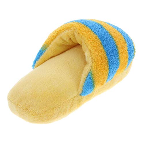 WOOAI Pet Dog Squeak Plush Toys Slipper Shaped Sound Chew Play Toy para Gatos domésticos Puppy Teeth Cleaning Funny Squeaker Toy Dog Products, 12, como en la Imagen