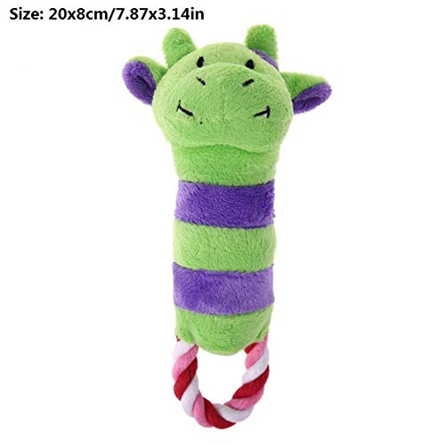 WOOAI Pet Dog Squeak Plush Toys Slipper Shaped Sound Chew Play Toy para Gatos domésticos Puppy Teeth Cleaning Funny Squeaker Toy Dog Products, 12, como en la Imagen