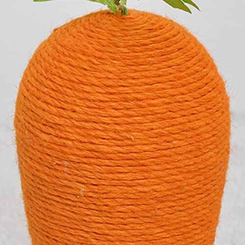 Wood.L Rascador para Gatos | Poste de Zanahoria para Gatos | Rascadores para Gatos de Interior | Juguete de Sisal Natural para Gatos para Satisfacer el Instinto de Garras de los Gatos