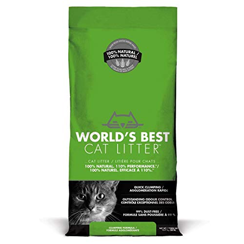 World's Best Arena para gatos de 12,7 kg, respetuoso con el medio ambiente, control de olores fácil (1 X)