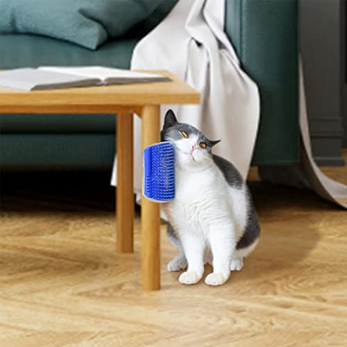 woyufen Groomer para Gatos con Hierba gatera - 2 rascadores de Pared para Gatos para Mascotas, raspadores, raspadores, Cepillo de Aseo para Mascotas, Esquina, Cepillo, Herramienta para Gatos, Perros