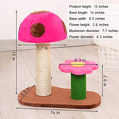 WPHGS Torre de Gato con condominios Dobles, Actividad de Gato Muebles de Plataforma de Salto con Pelota Colgante for Gatitos pequeños Gatos