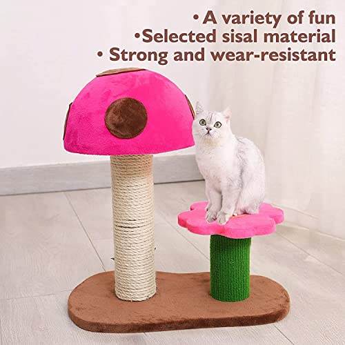 WPHGS Torre de Gato con condominios Dobles, Actividad de Gato Muebles de Plataforma de Salto con Pelota Colgante for Gatitos pequeños Gatos