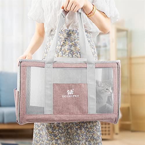 WPJ Transportín Perro Gato Bolso de Gato Portátil portátil Portátil Bolsa Cats Transporter Handbag Puppy Bolsos de Hombro Viaje Port Port Porte for PEQUEÑO Dog Cat Bolsa Transporte para Mascota