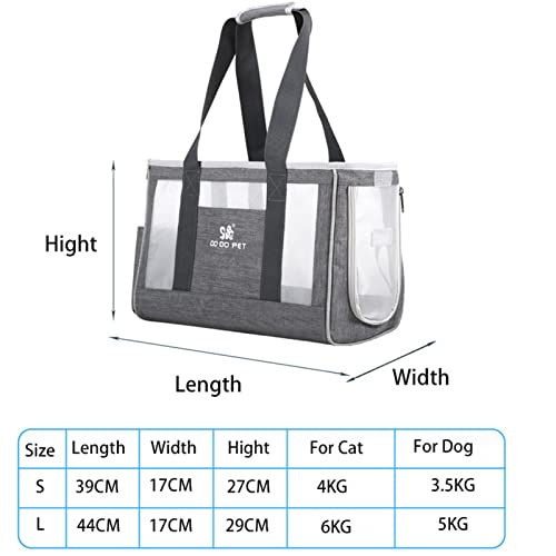 WPJ Transportín Perro Gato Bolso de Gato Portátil portátil Portátil Bolsa Cats Transporter Handbag Puppy Bolsos de Hombro Viaje Port Port Porte for PEQUEÑO Dog Cat Bolsa Transporte para Mascota