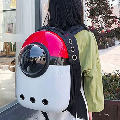 WPJ Transportín Perro Gato Portátil Transpirable Perro Cats Mascotas Portador Transparente Cápsula Bolsa de Ventana for Cat Dog Carrier Pet Mochila Bolsa al Aire Libre Bolsa Transporte para Mascota