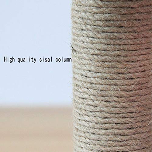 WSJF Cat Cat Juguetes Interactivos Rascar La Alfombra Gato De Salto Plataforma De Sisal Gato Molienda Uña De Gato Que Rasguña La Columna Animal Doméstico del Juguete con La Pequeña Bola (Color : A)