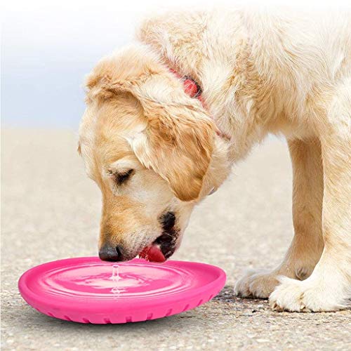 WSJF Dog Frisbee Disco De Perro De Juguete Juguete De Silicona Suave Mordida Resistente Platillo Volante del Perrito De Juguete Platillo Volante Suministros Perro Entrenamiento del Animal Doméstico